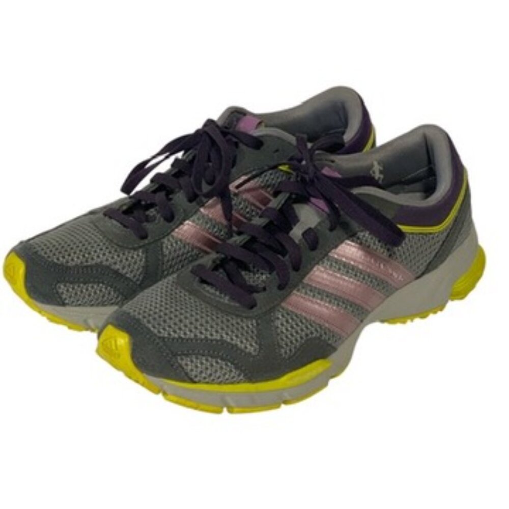 Adidas Marathon 10 Trail Running Shoes Womens Sneakers Size 7 Grey/Purple